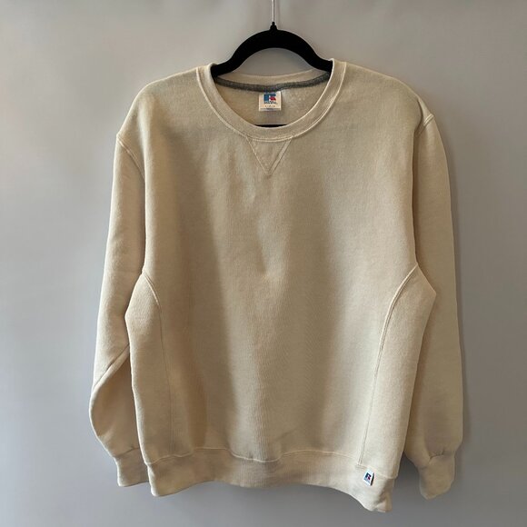 Russell Athletic Other - Russell Athletic Cream Crewneck Large Men's Sweatshirt